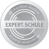 kreisförmiges Logo mit dem Schriftzug Expert.Schule